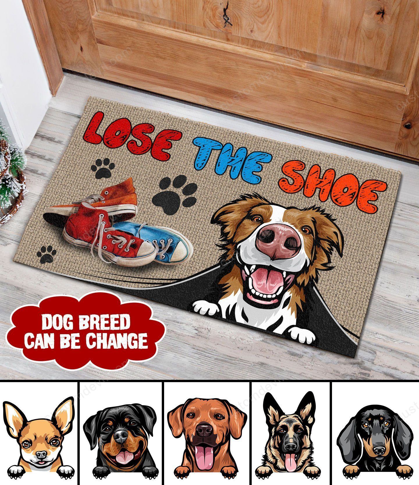 Lost The Shoe Personalized Dog Doormat Full Printing