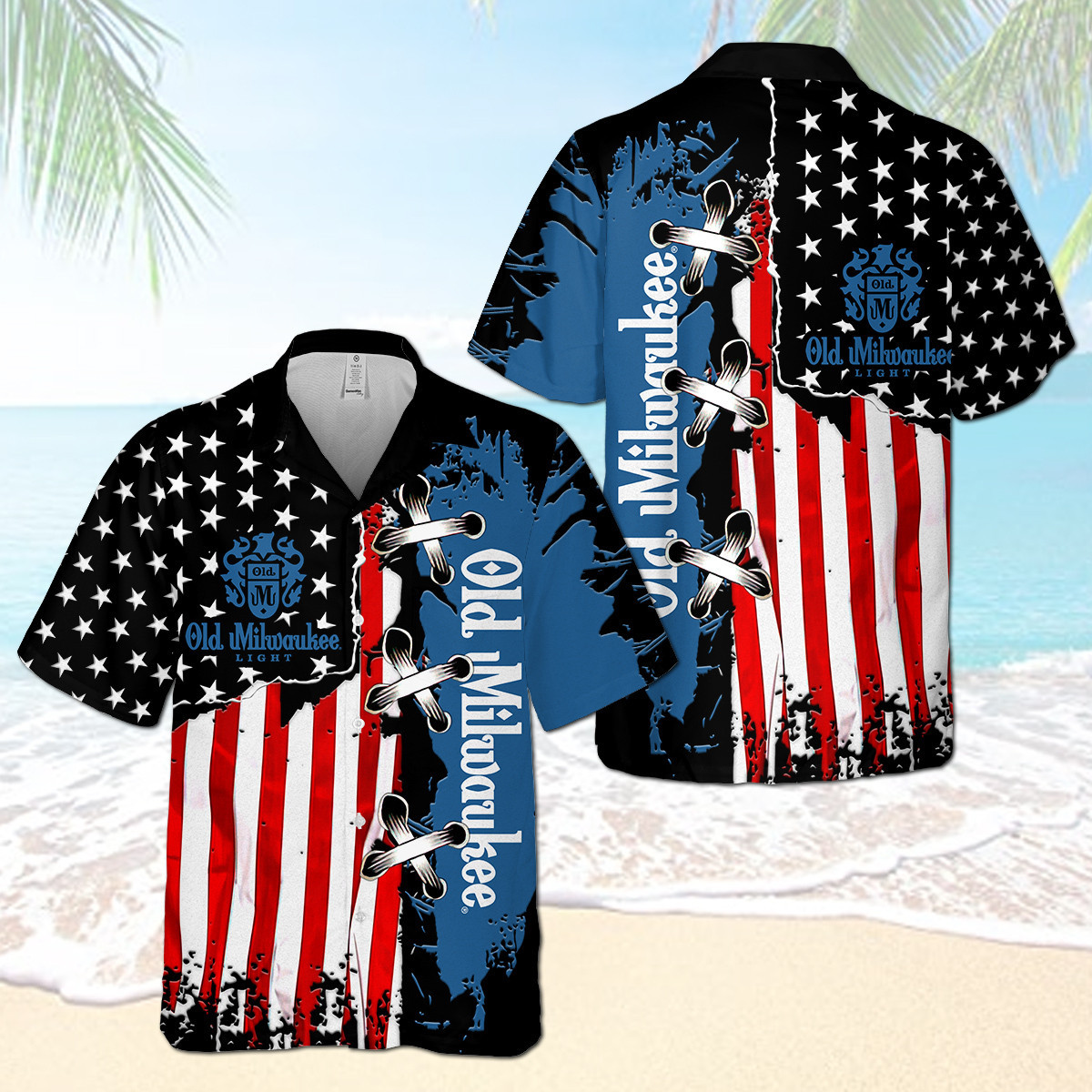 Oml Us Flag Hawaii Shirt Ha100901