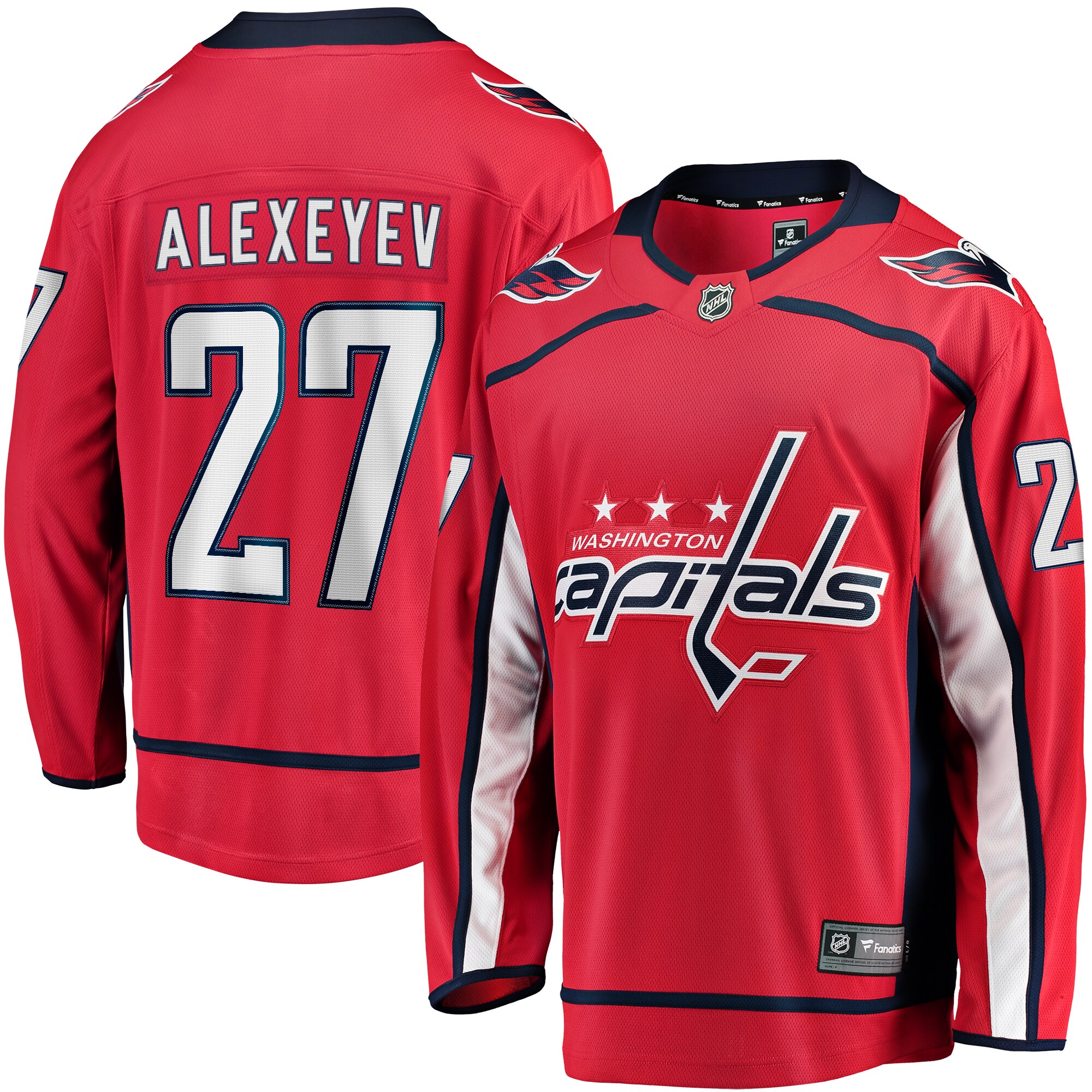 Men's Washington Capitals Alexander Alexeyev Red Home Breakaway Jersey