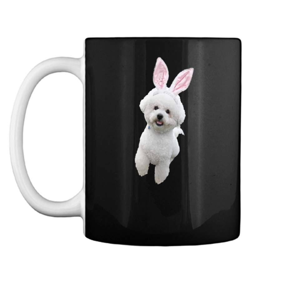 Bichon Frise Wearing Easter Bunny Ears Dog T-Shirt Mug