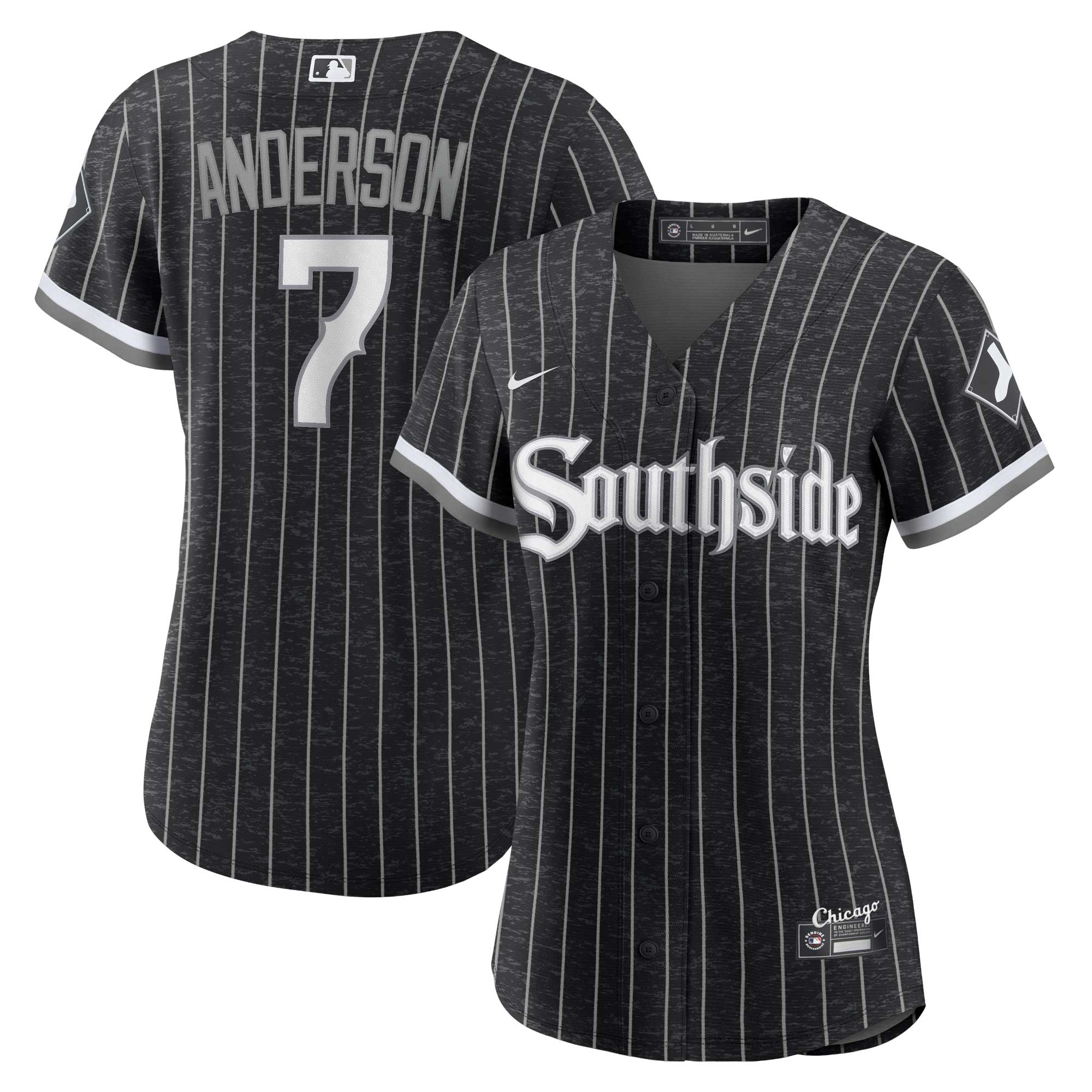 Tim Anderson Chicago White Sox Women's City Connect Replica Player Jersey – Black