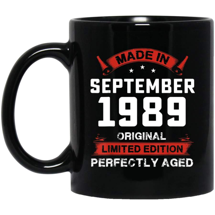 Vintage September 1989 Birthday Gift For 30 Yrs Old H1 Coffee Mug