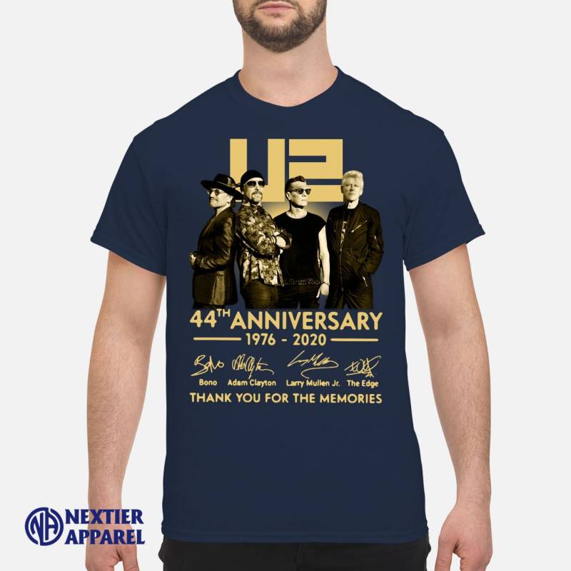 U2 44th Anniversary Thank You For The Memories Signatures Shirt Classic Men’s T-Shirt