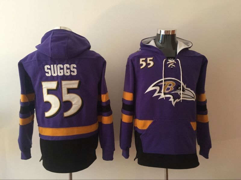 Baltimore Ravens Terrell Suggs #55 NFL 2020 Purple Jersey