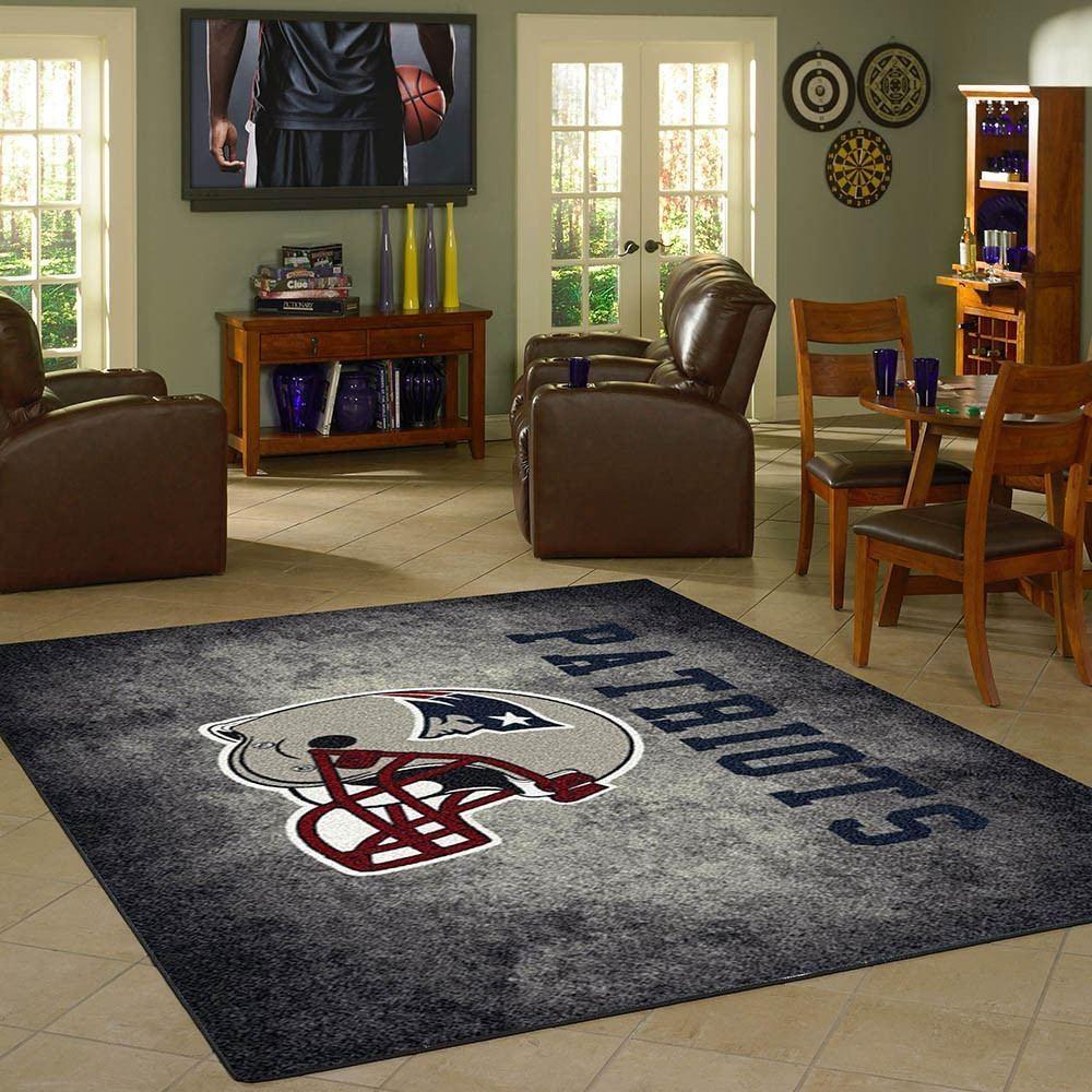 New England Patriots Area Rug Football Area Rug Floor Decor