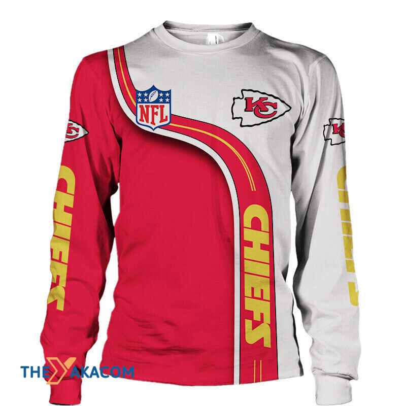 Kansas City American Football Team Road Super Bowl Two Tone Split For Fan Gift Sweatshirt Long Sleeve Crewneck Casual Pullover Top