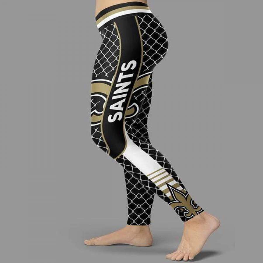 3D New Orleans Saints Printed Yoga Fitness Leggings