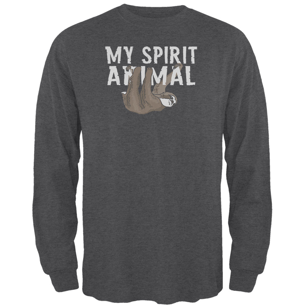 Sloth Is My Spirit Animal Mens Long Sleeve T Shirt