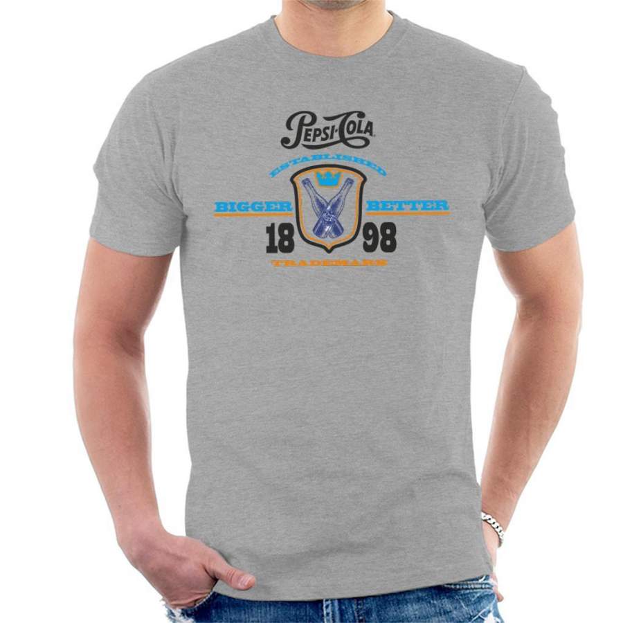 Pepsi Cola Established 1898 Logo Men’s T-Shirt