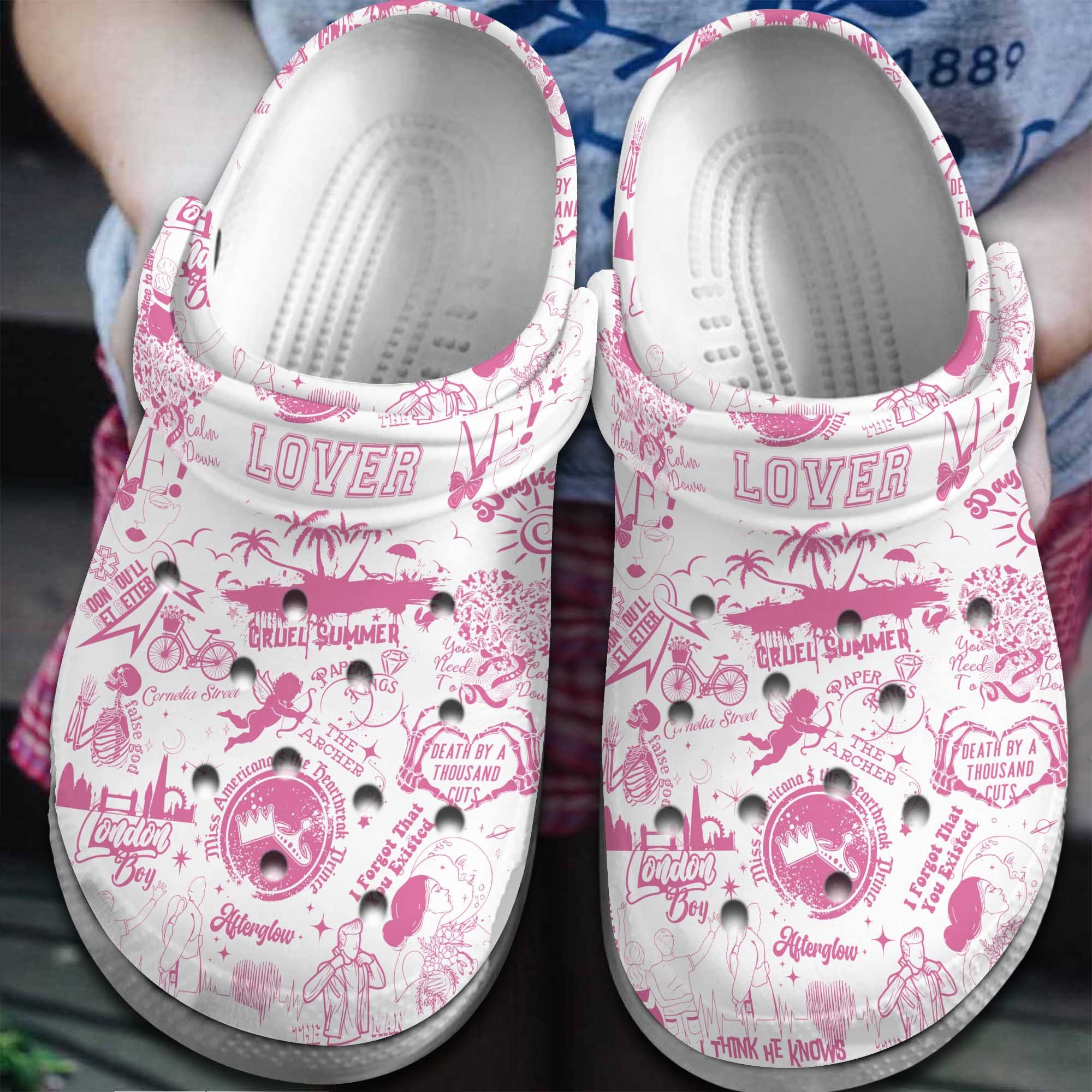 Taylor Swift Music Lover Crocss Crocband Clogs Shoes Comfortable For Men Women And Kids Baiknqzr