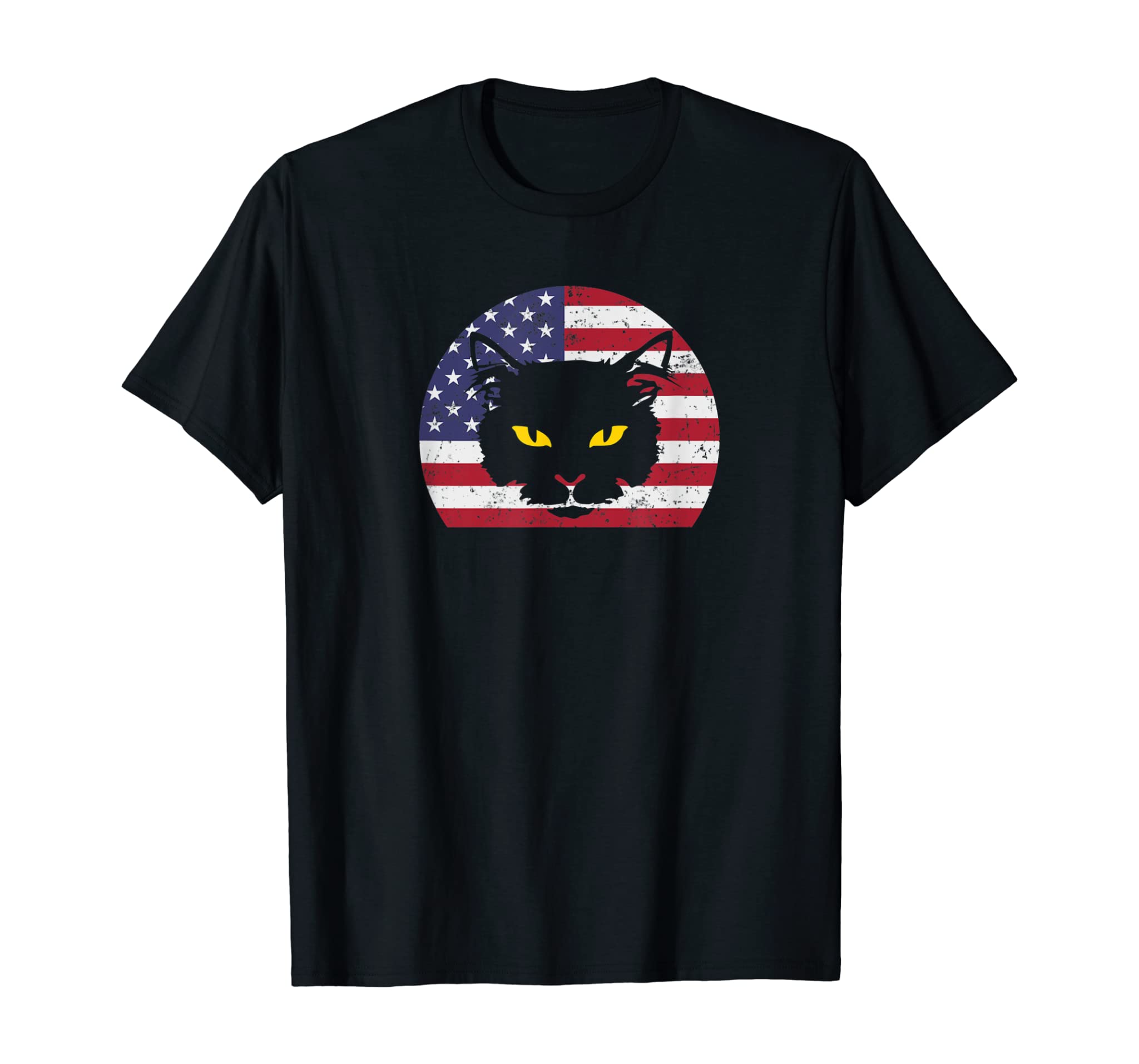 Cat 4th of July Shirt US Flag Kitty