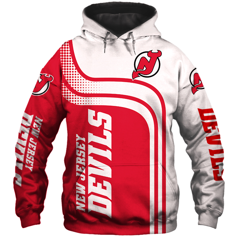 New Jersey Devils Zipper Hoodie Cheap Sweatshirt Pullover Gift For Fans