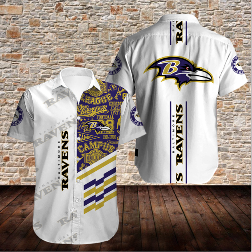 Men’S Baltimore Ravens Shirts Button Up