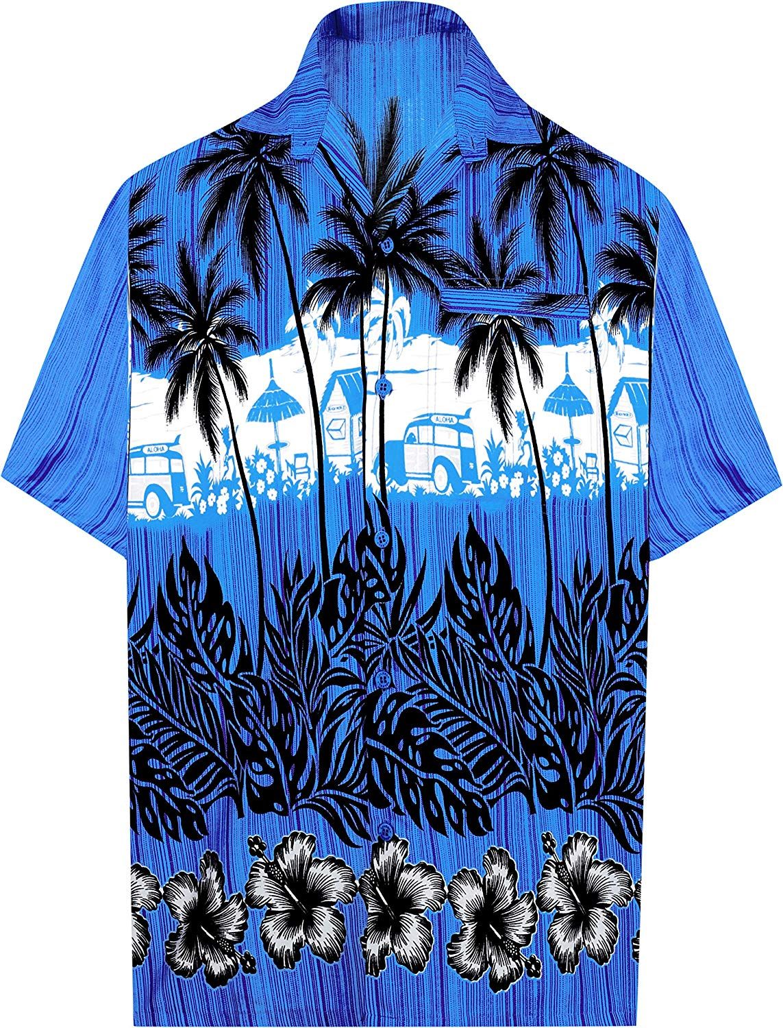 Floral Blue Amazing Design Hawaii Shirt Ha31393