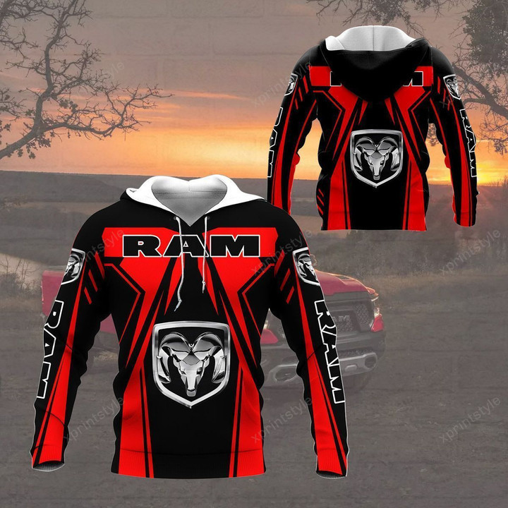 3D All Over Printed Ram Trucks Shirts Ver6 (Red)