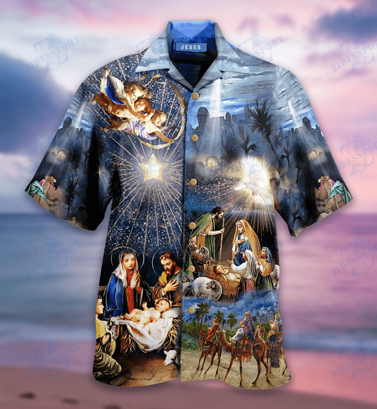 Amazing Was Born Jesus Christmas Day Hawaiian Shirts