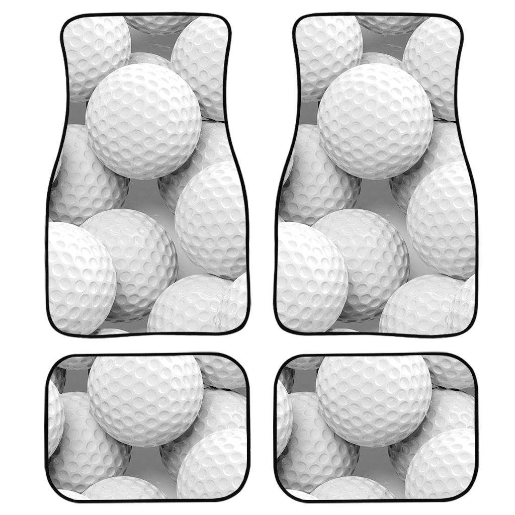 Golf Ball 3D Print Front And Back Car Floor Mats, Front Car Mat