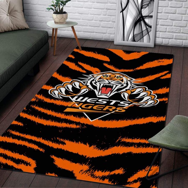 Wests Tigers Area Rug NRL