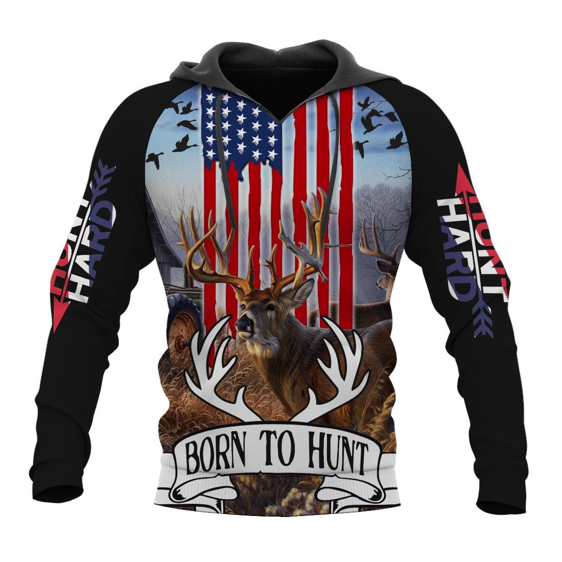 Born To Deer Hunting Whitetail All Over Print Shirt For Men And Women