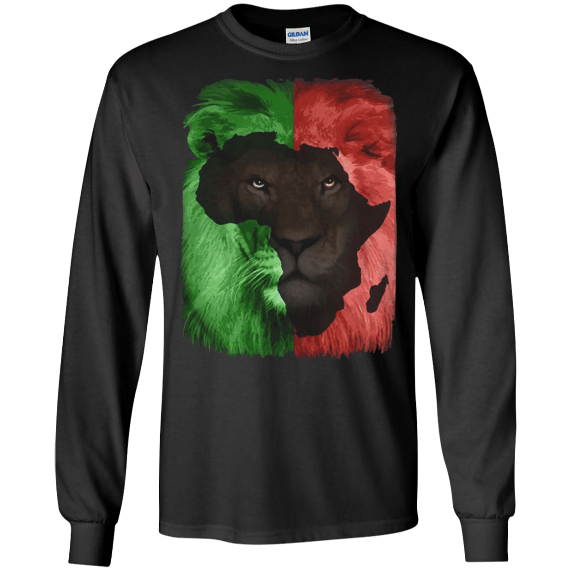 Black pride Lion africa map shirt Ultra Cotton Shirt