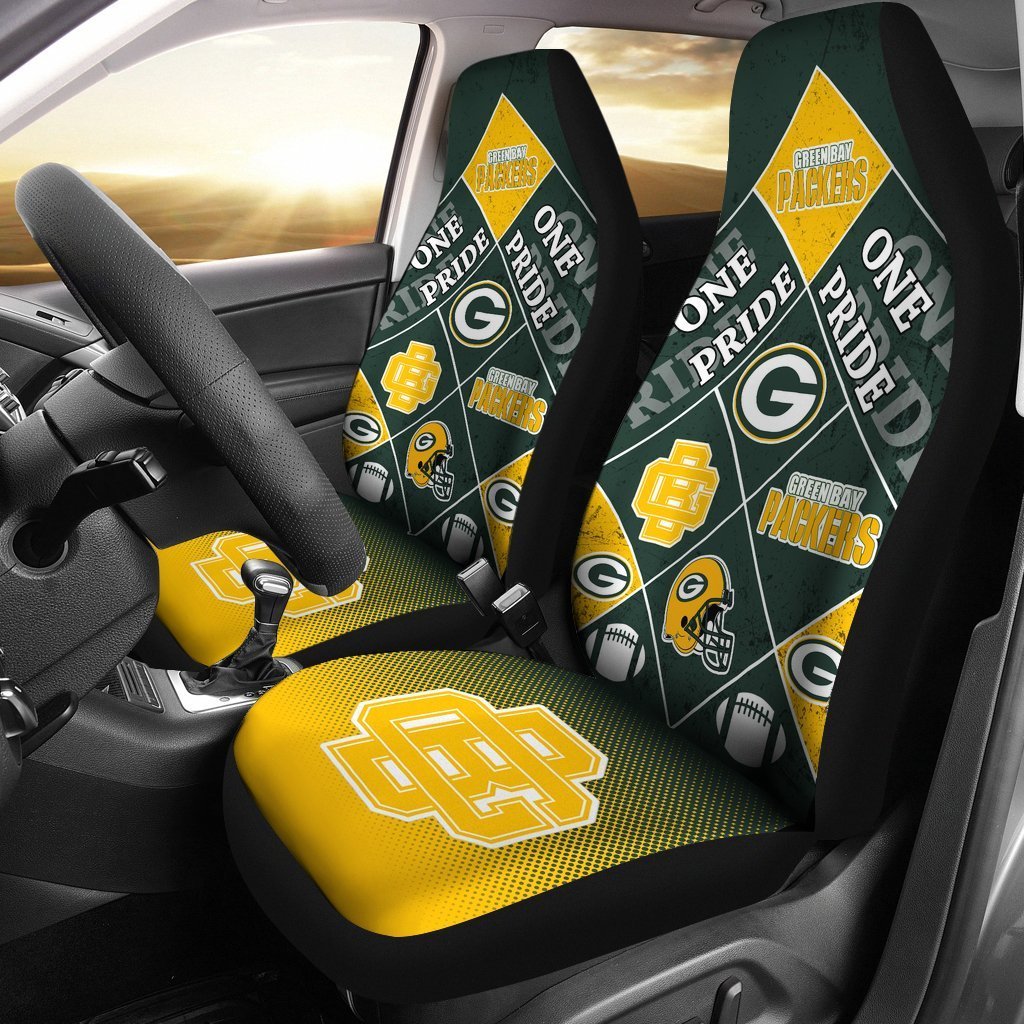 Pride Flag of Pro Green Bay Packers Car Seat Covers