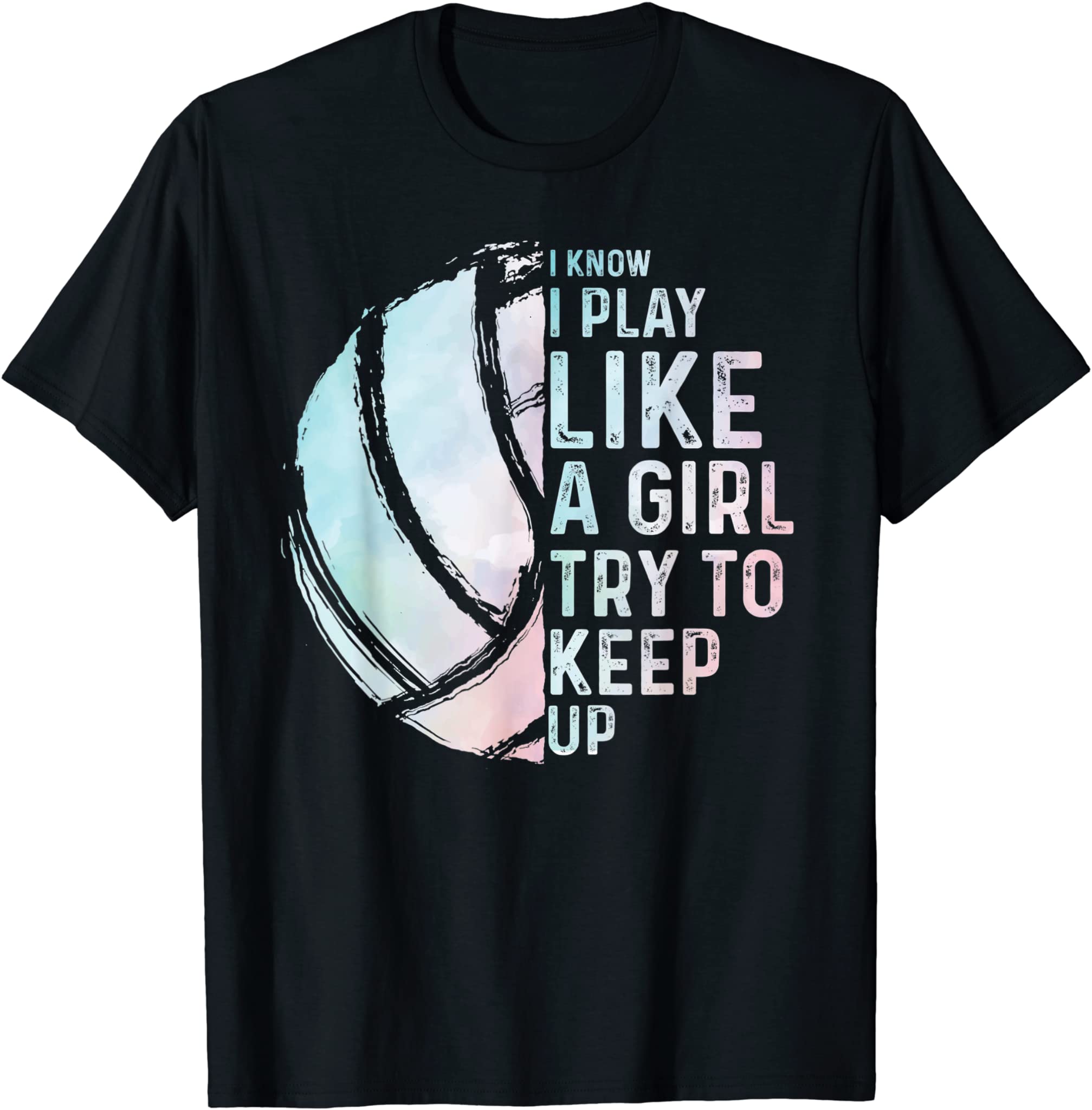 Funny Volleyball Design Girls Women Youth Teen Sports Lovers T-Shirt