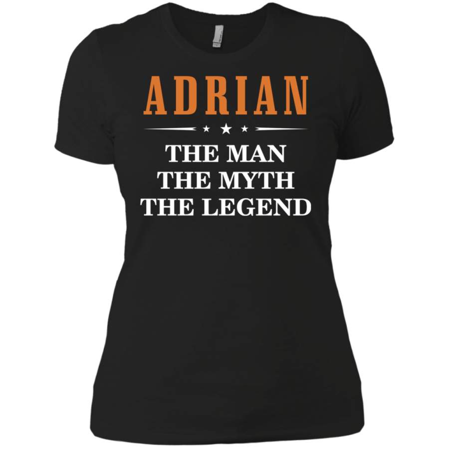 AGR Adrian the man the myth the legend Ladies T-Shirt