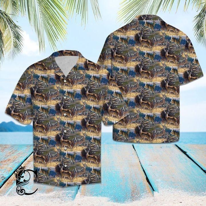 Beach Shirt Buy Deer Hunting Hawaiian Shirt- Chillicothemall