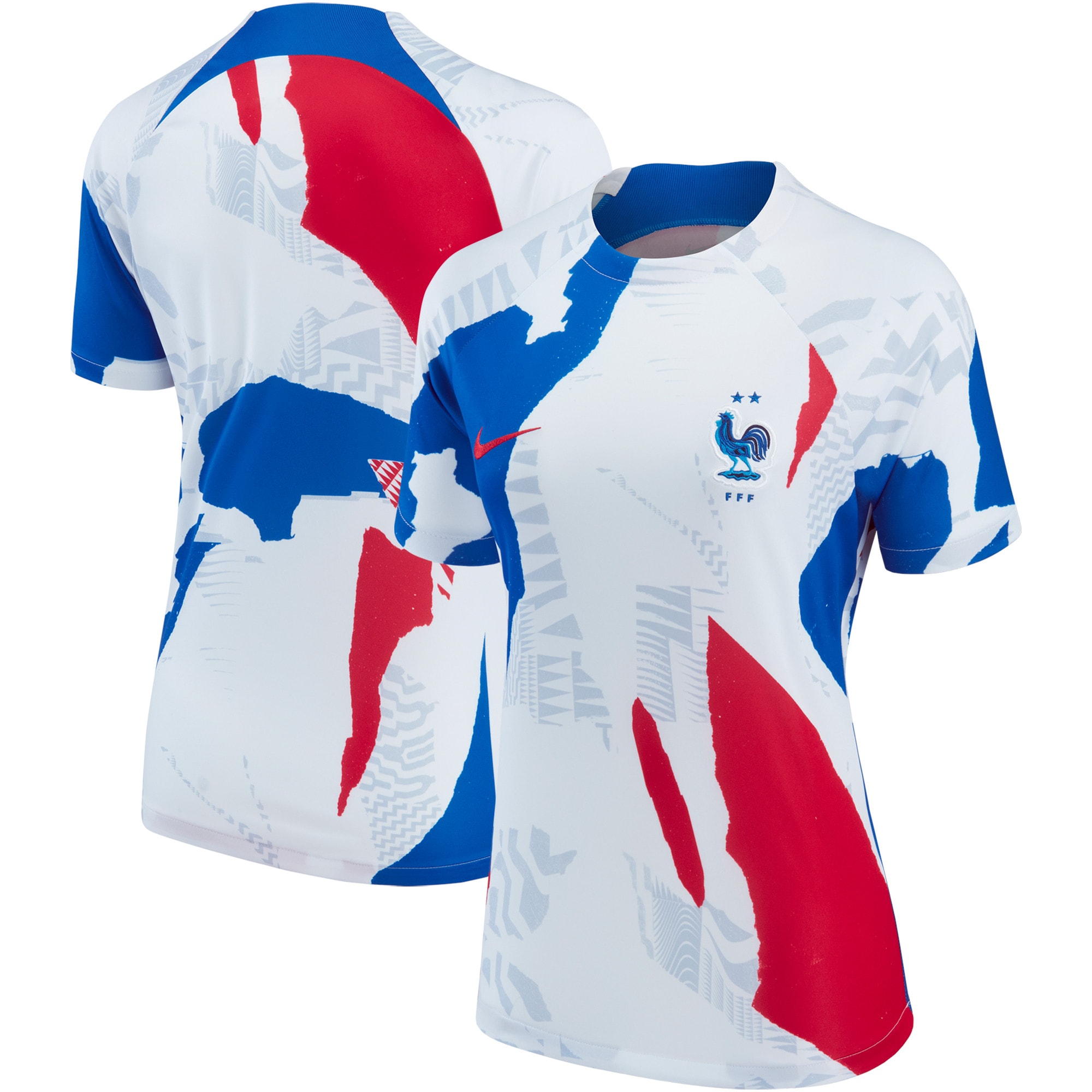 France National Team Women's 2022 Pre-Match Top – White