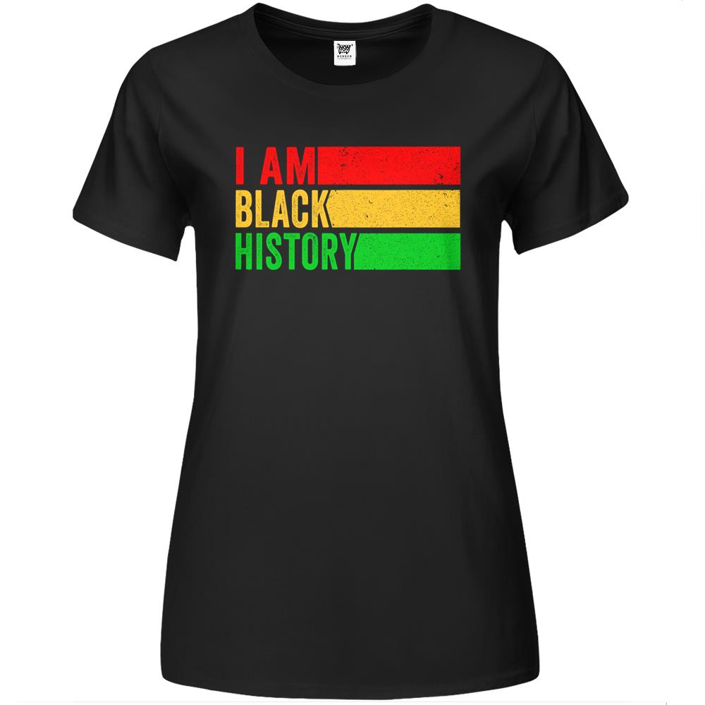 I Am Black History Month Women Men African American Kids Premium Womens T Shirts