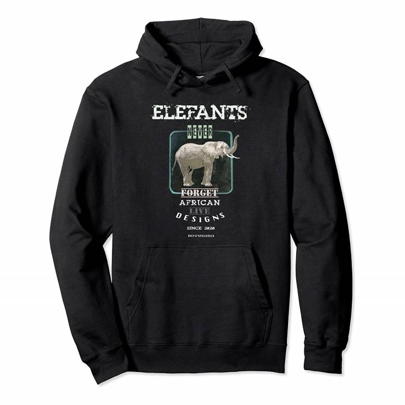 Africa Live Design Elefants never forget Pullover Hoodie