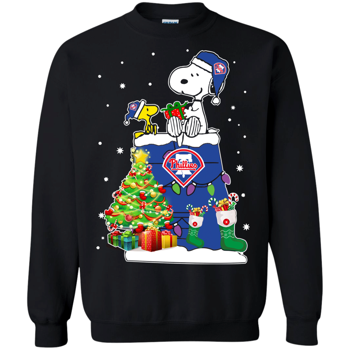 Check out this awesome Philadelphia Phillies Snoopy & Woodstock Christmas Shirt Sweatshirt