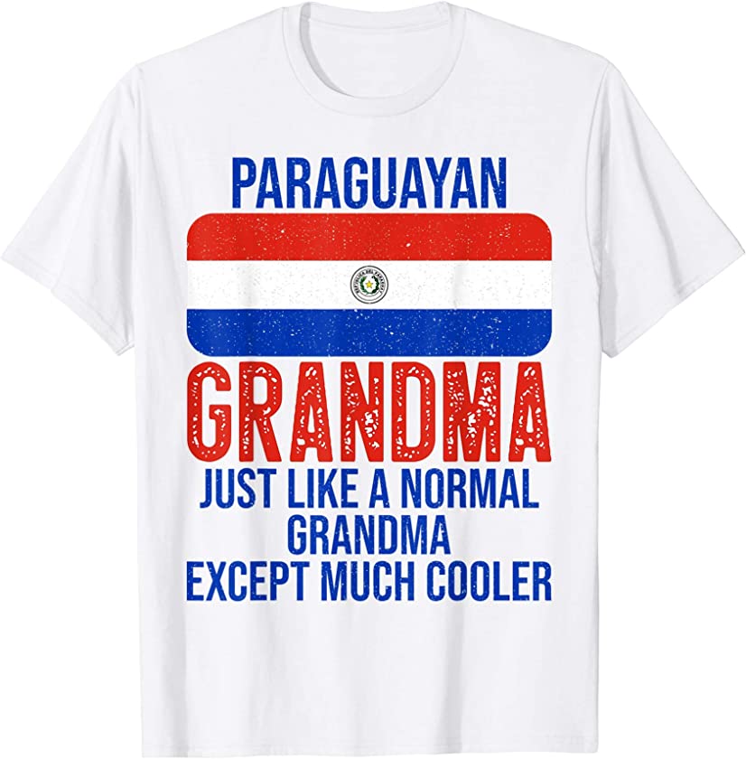 Vintage Paraguayan Grandma Paraguay Flag for Mother’s Day T-Shirt