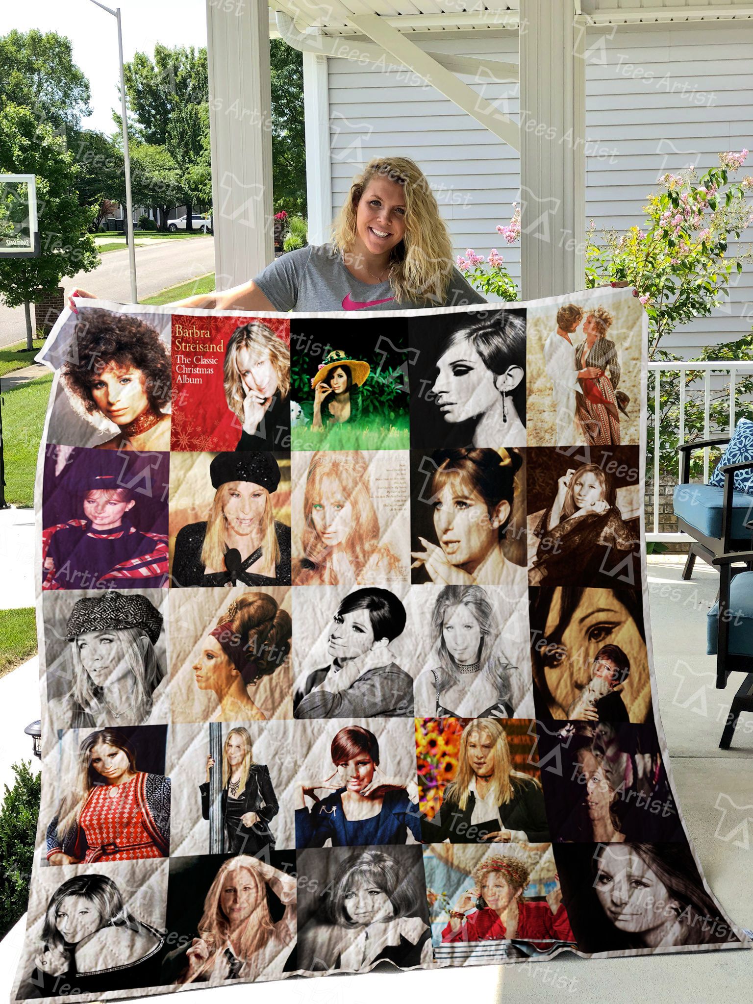 Barbra Streisand 3D Quilt Blanket 1687