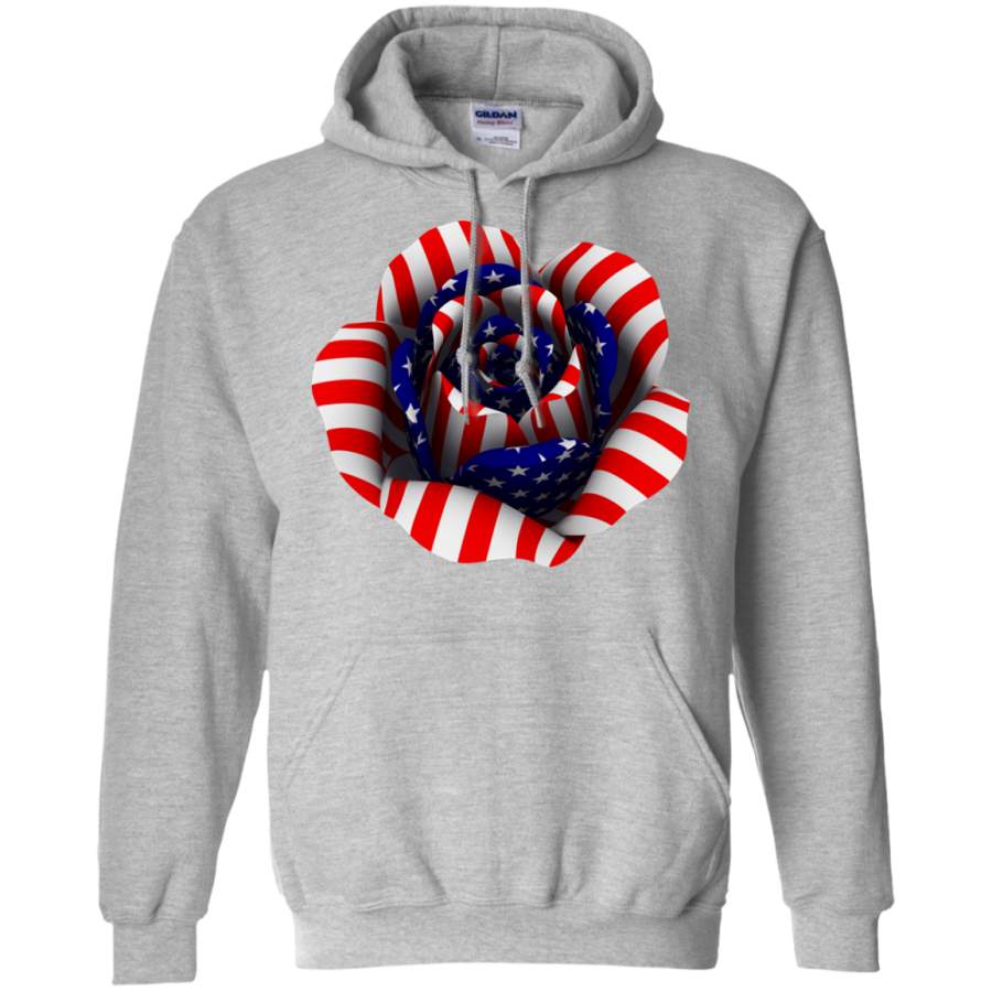 AGR Stars & Stripes Rose 2 T-Shirt & Hoodie, Sweatshirt