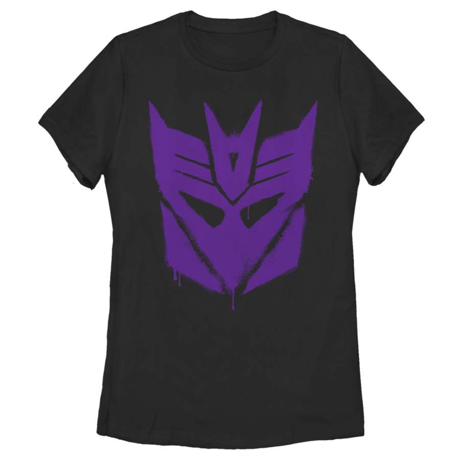 Transformers Women’s Decepticon Graffiti Logo  T-Shirt