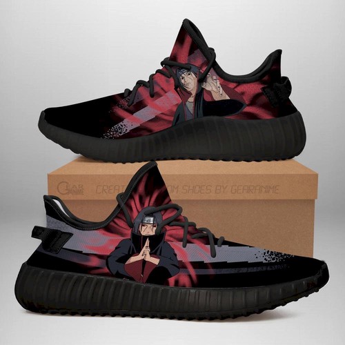 Best Itachi Jutsu Yeezy Shoes Naruto Anime Shoes Fan Gift Idea