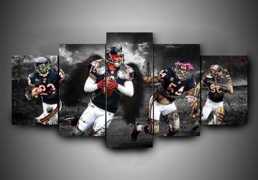 Chicago Bears 1 Sport 5 Panel Canvas Art Wall Decor