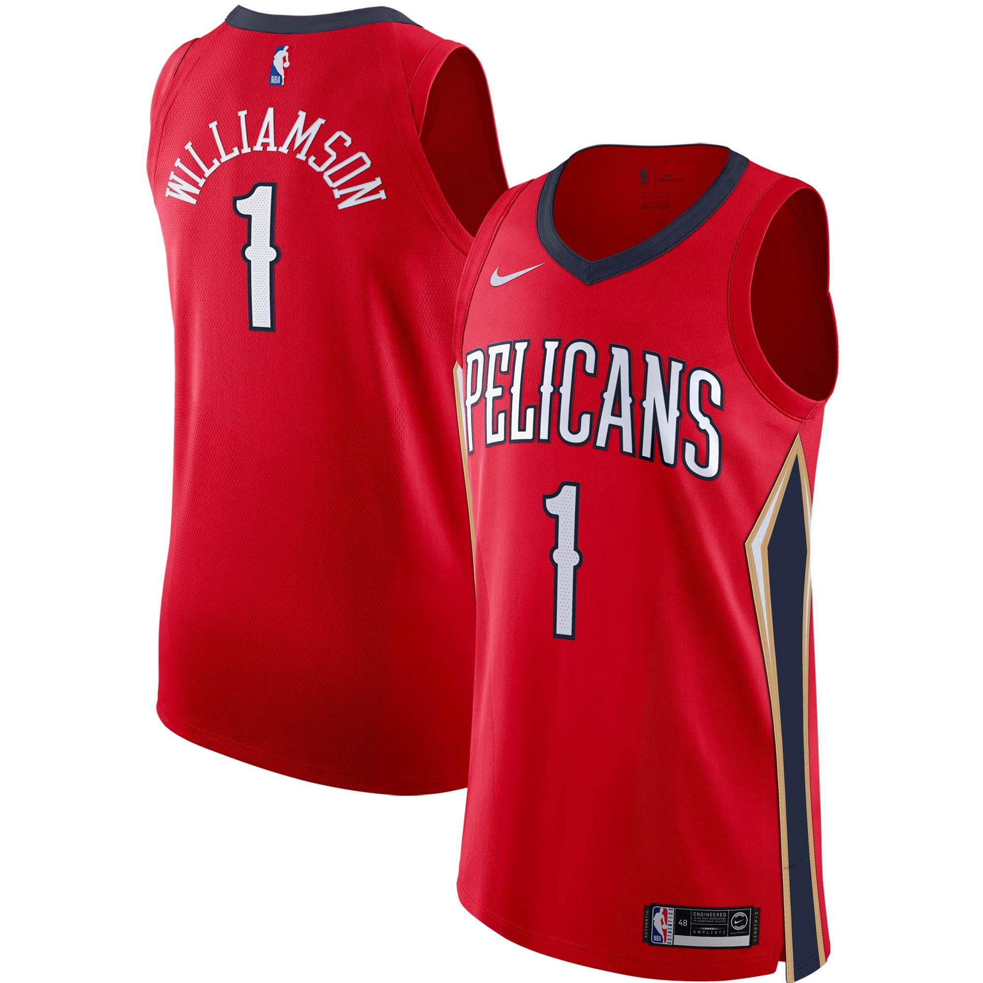 Zion Williamson New Orleans Pelicans Authentic Player Jersey – Statement Edition – Red NBA