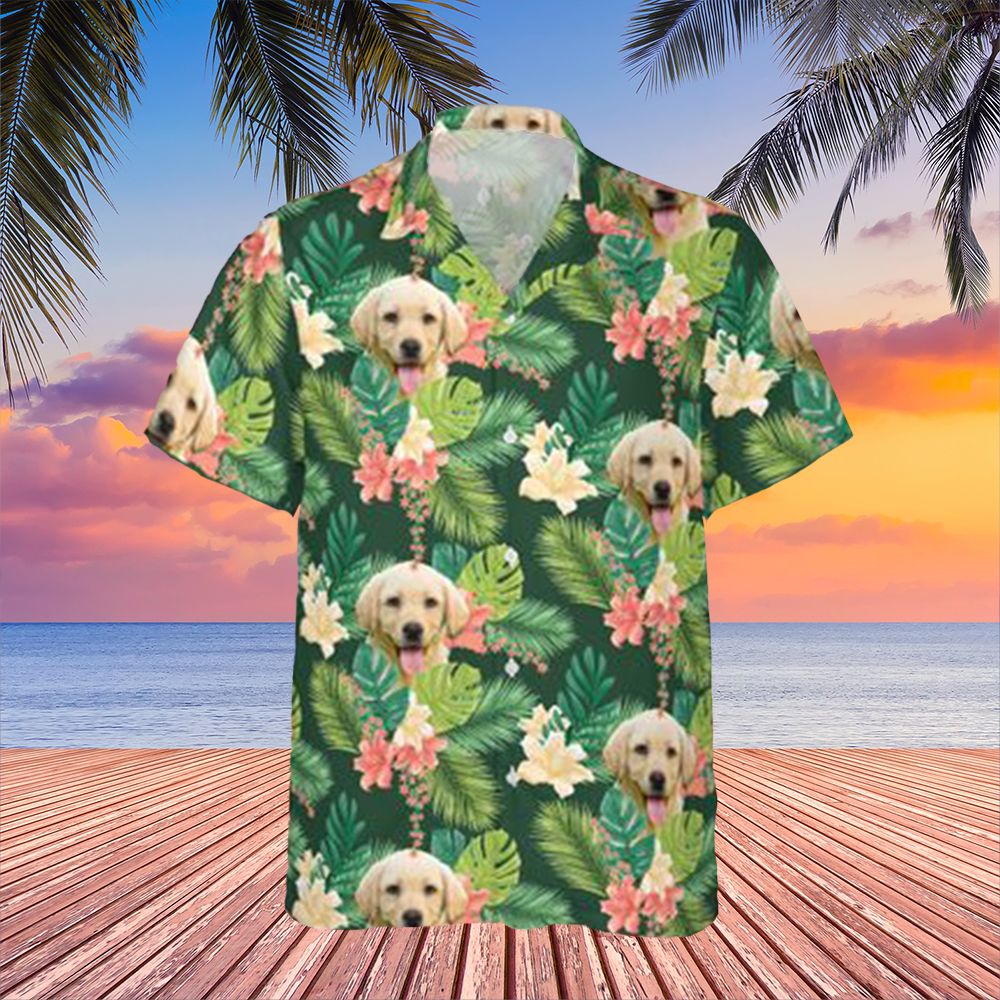 Labrador Retriever Tropical Shirt Lily Flower Cute Dog Hawaii Aloha Owner Gift Ha24938