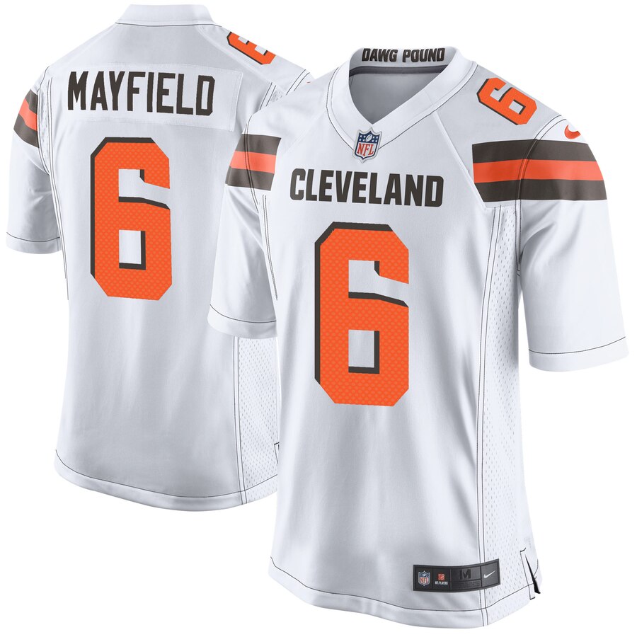 Baker Mayfield Cleveland Browns Nike Youth Player Game Jersey – White