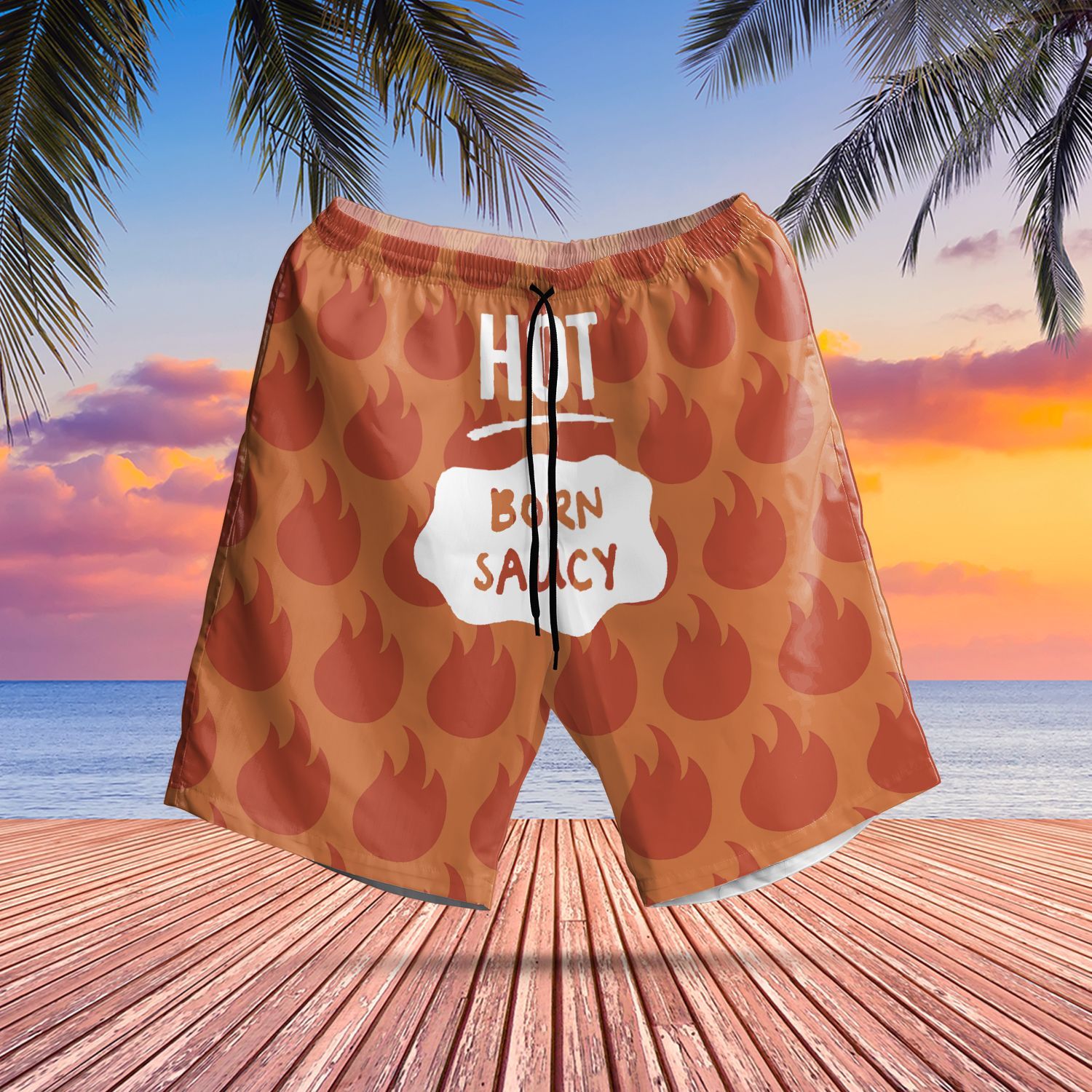 Taco Bell Hot Born Saucy Hawaii Shorts Mens Bathing Suit Beach For Men Ha87350