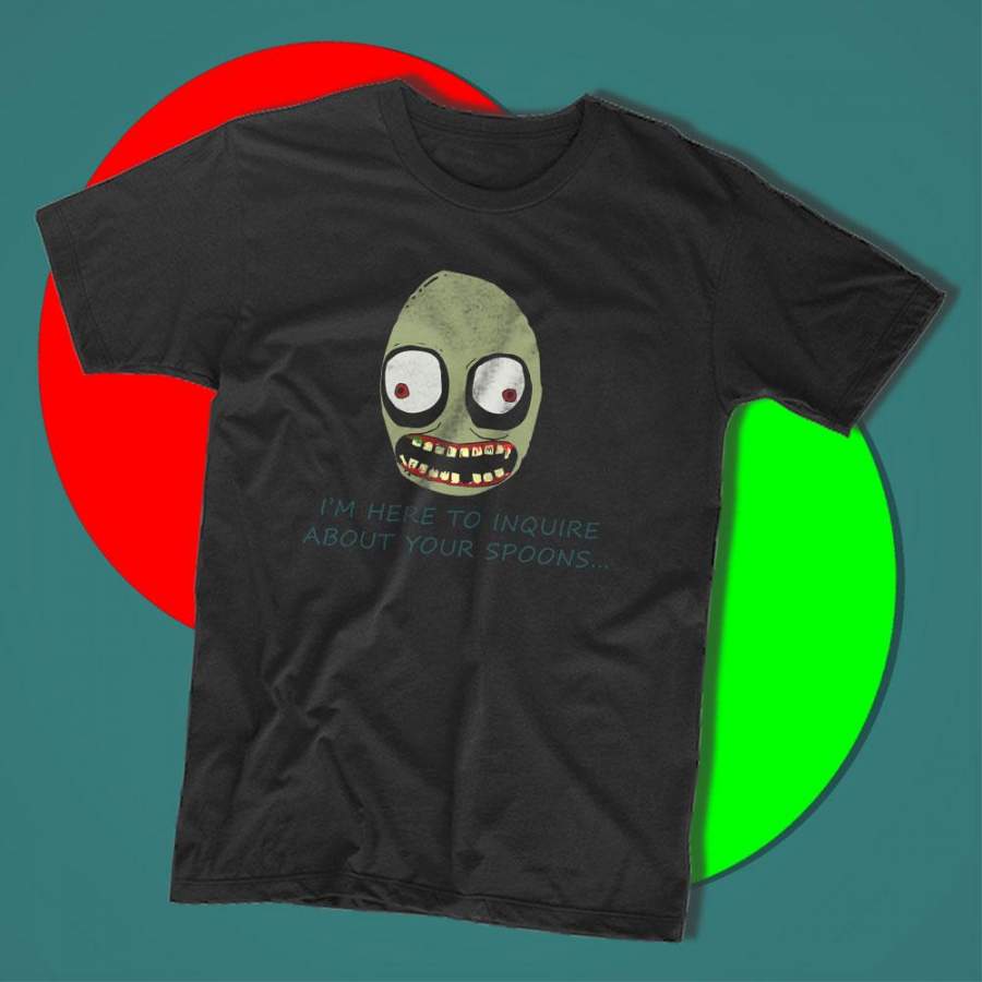 Salad Fingers Spoons I’M Here To Enquire Men’S T Shirt