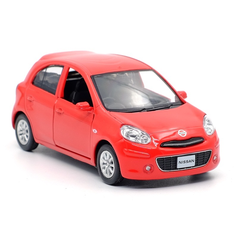 Gifts For Children Simulation Exquisite Diecasts Toy Vehicles: RMZ city Car Styling Nissan Micra 1:36 Alloy Model Pull Back Cars alx