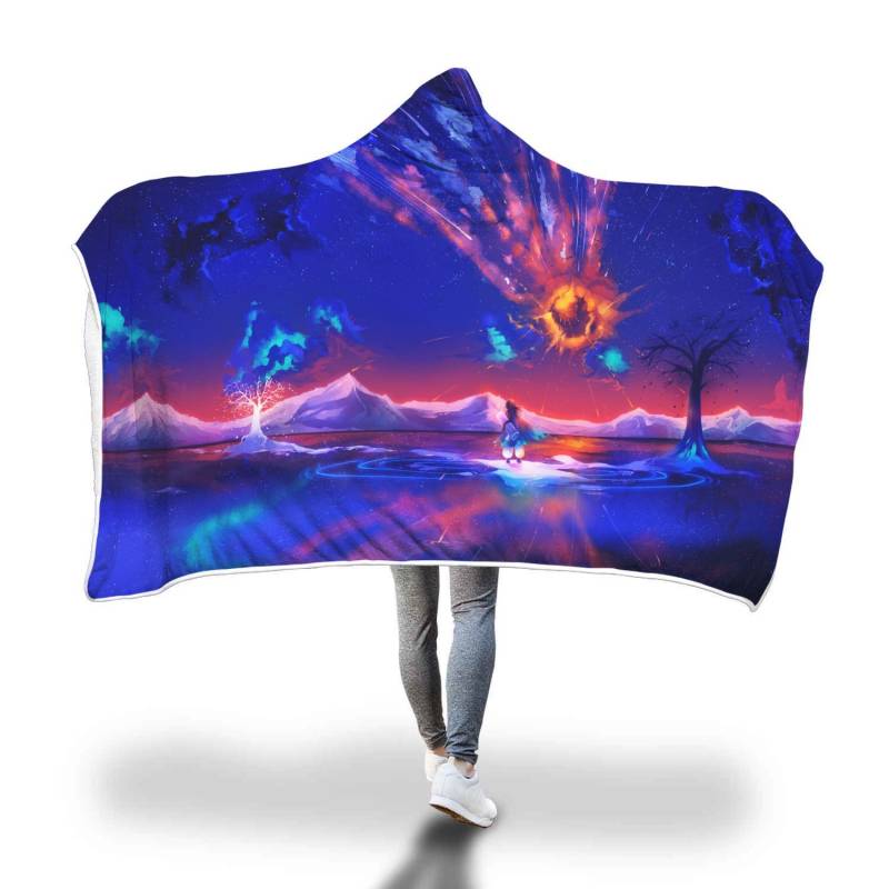 Anime Sky Hooded Blanket