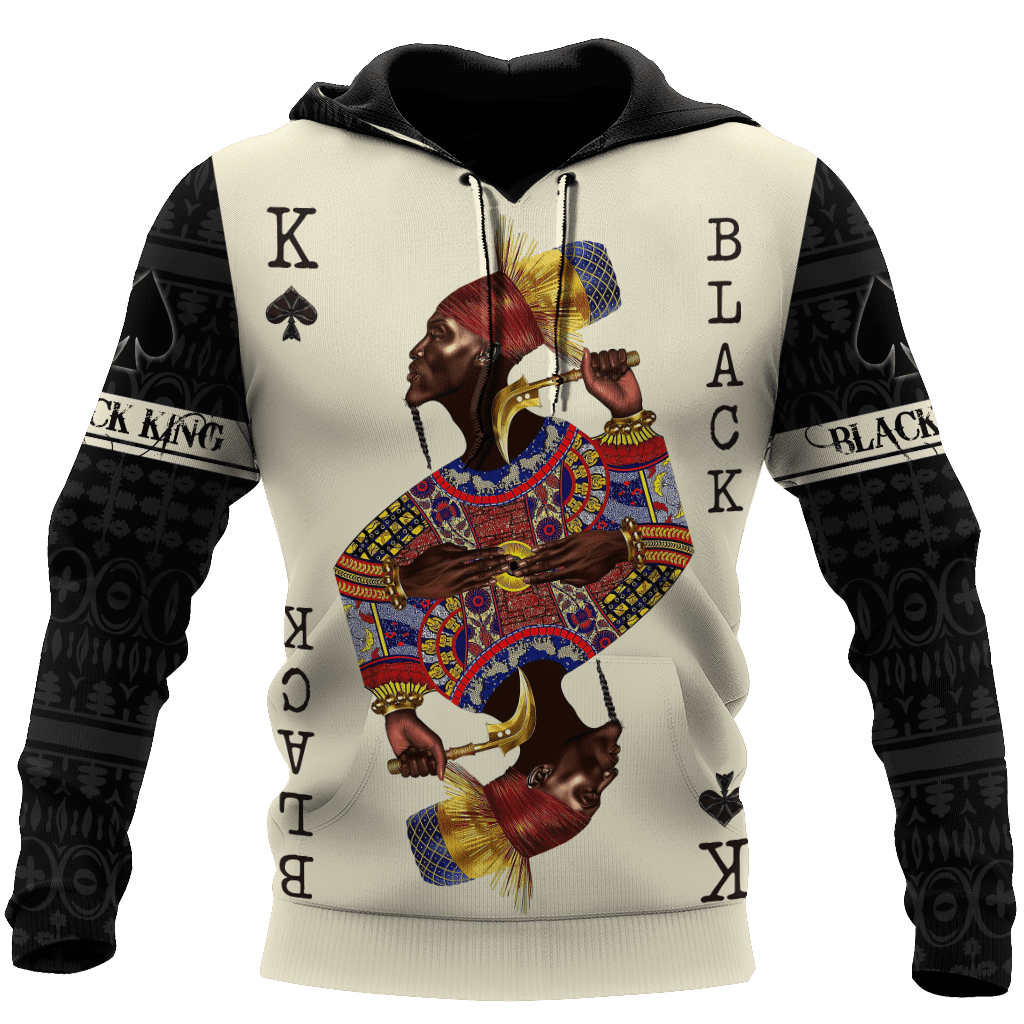 African Culture Black King Unisex Hoodie Ml