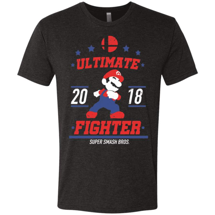 Ultimate Fighter Mario Men’s Triblend T-Shirt