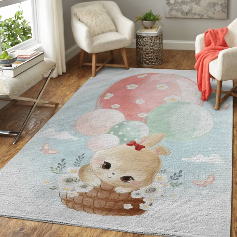 Cute bunny – Cute Animals Area Rug Carpet