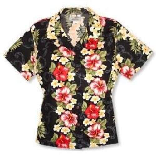 Black Mist Hawaii Lady Blouse Ha75185