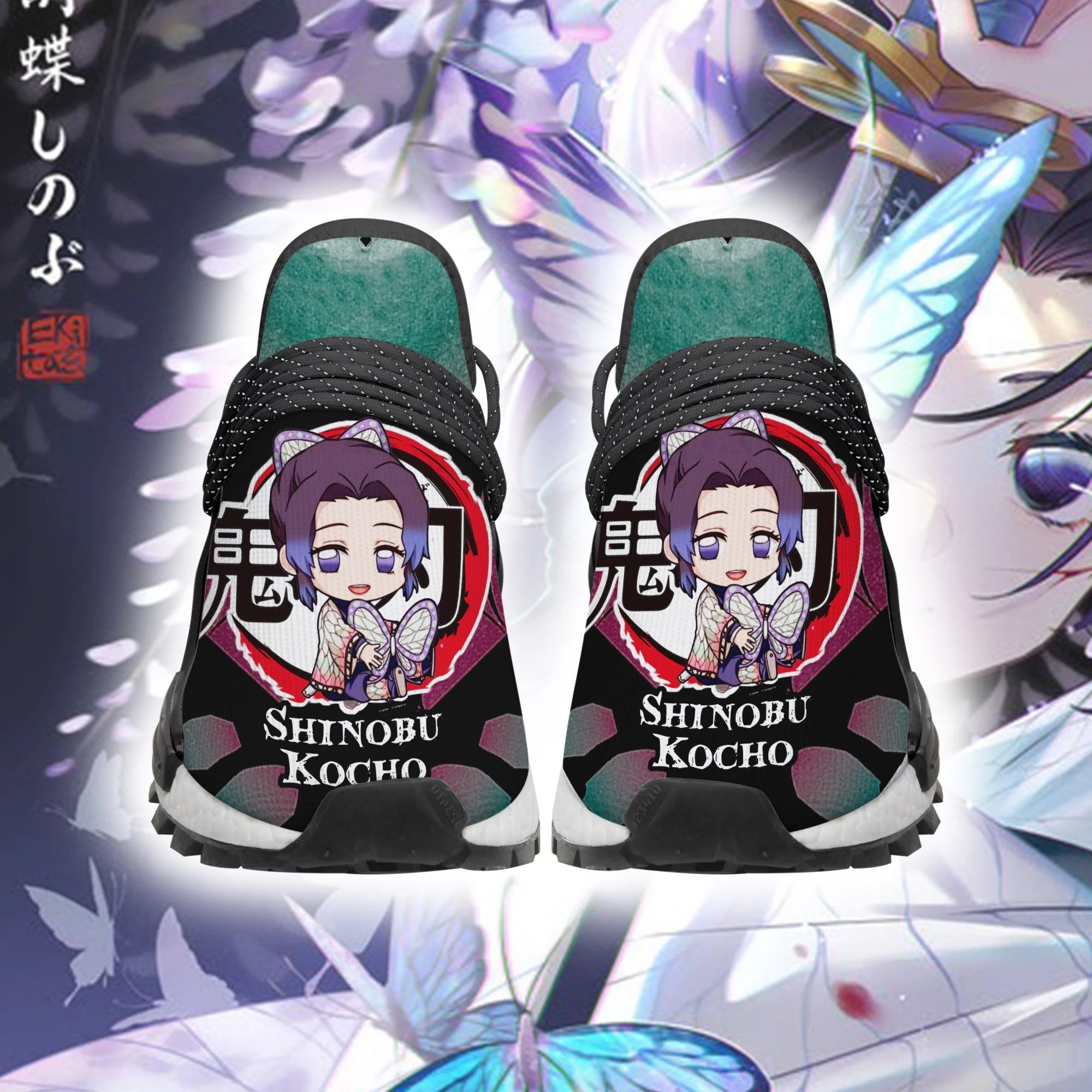 Shinobu Kocho Shoes Custom Demon Slayer Anime Sneakers Unisex Men Women
